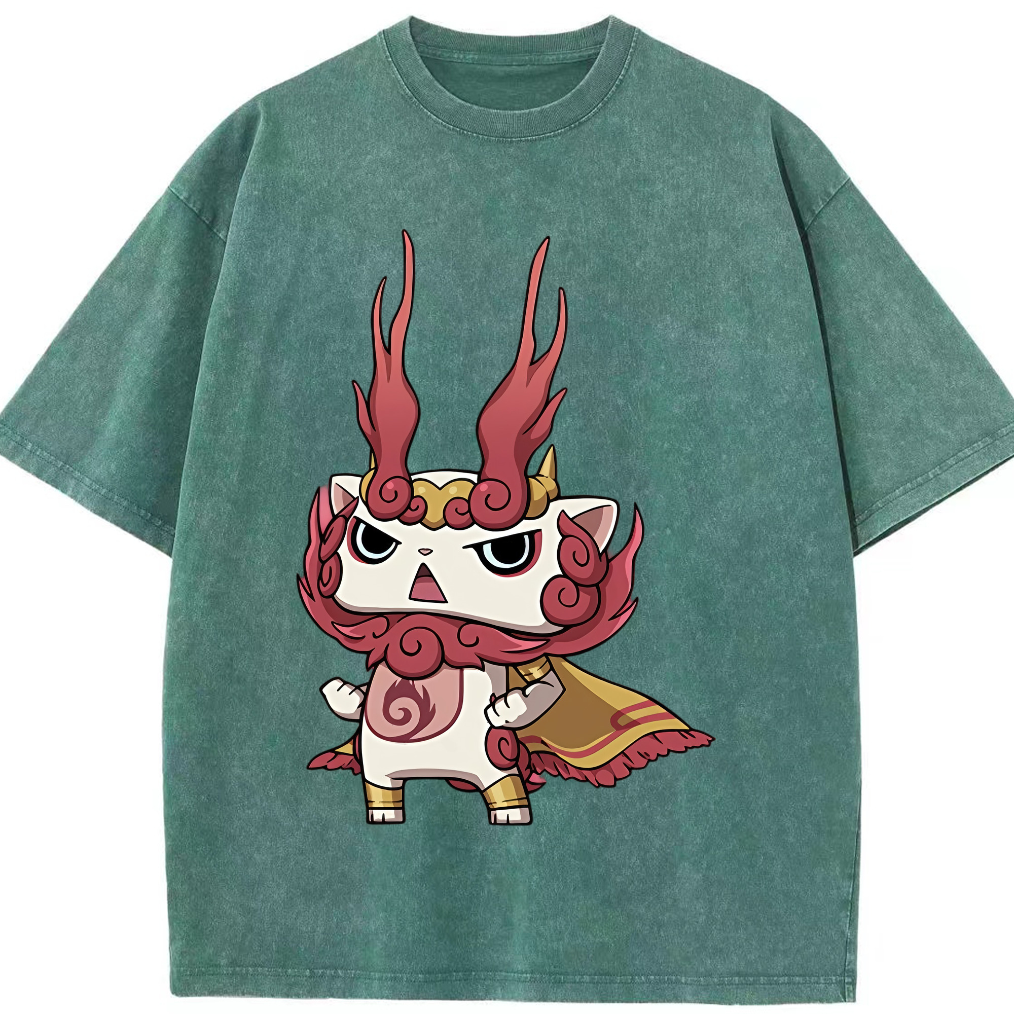 （画像用） 妖怪ウォッチ Yo-kai Watch 綿100% ヴィンテージ風 半袖Tシャツ（フロントプリント）